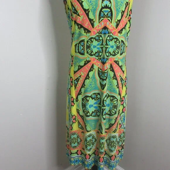 Madison Dress M Sleeveless Bright Print - Picture 4 of 12